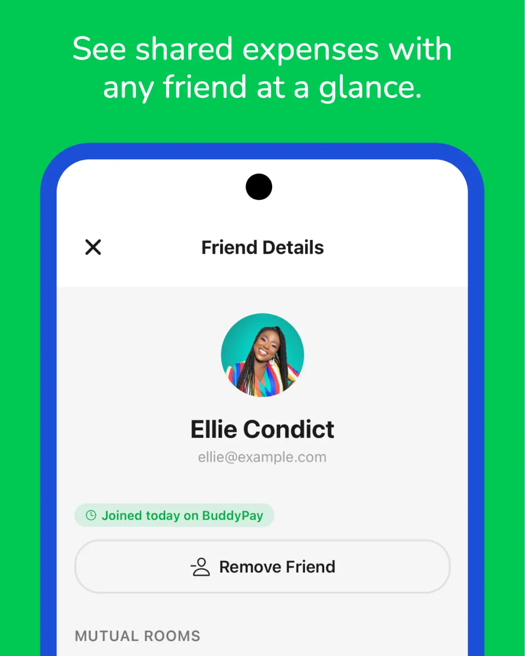 BuddyPay — знімок екрана