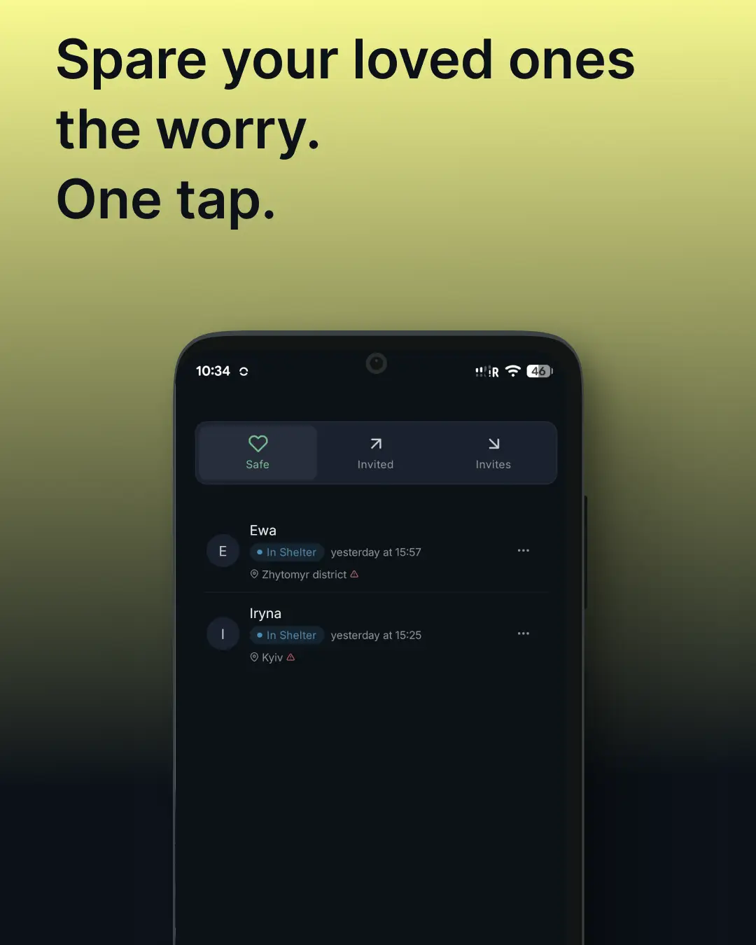 Safe — знімок екрана