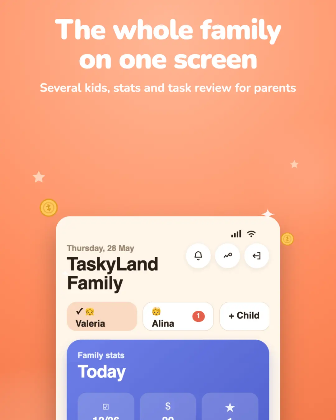 TaskyLand — знімок екрана