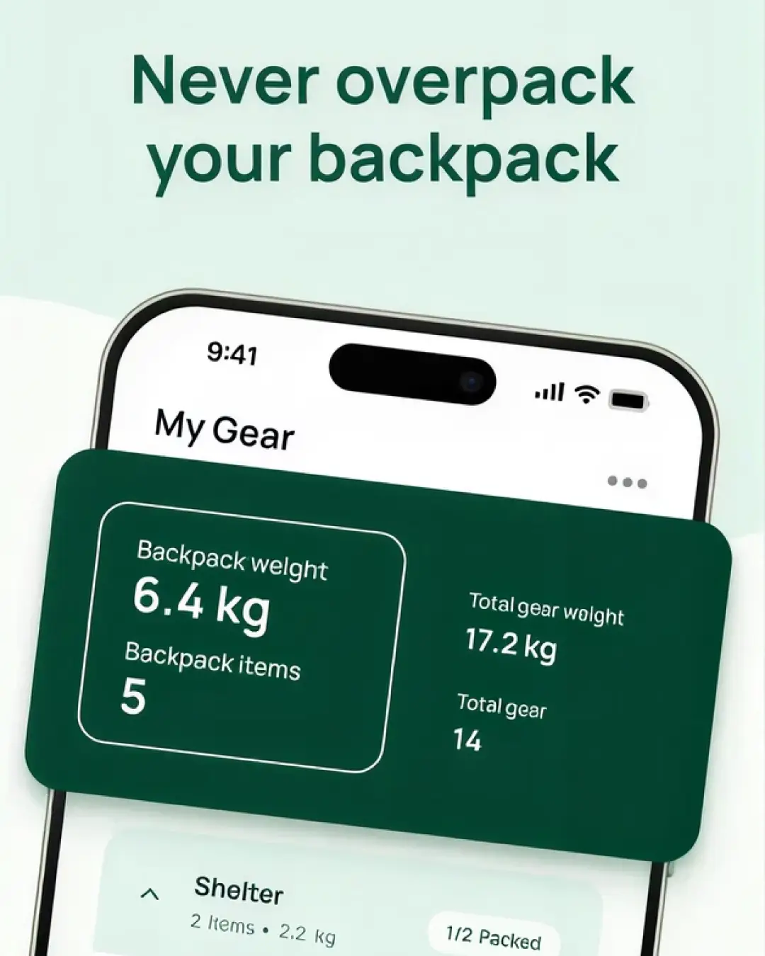 Backpack Hike — знімок екрана
