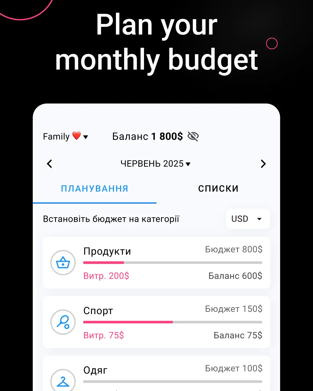 Right Budget — знімок екрана