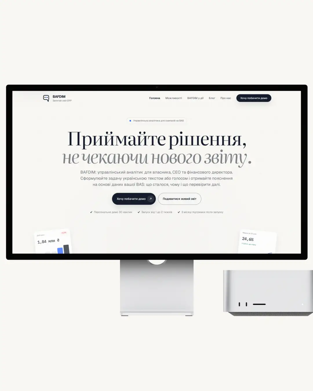 BAFDIM — знімок екрана
