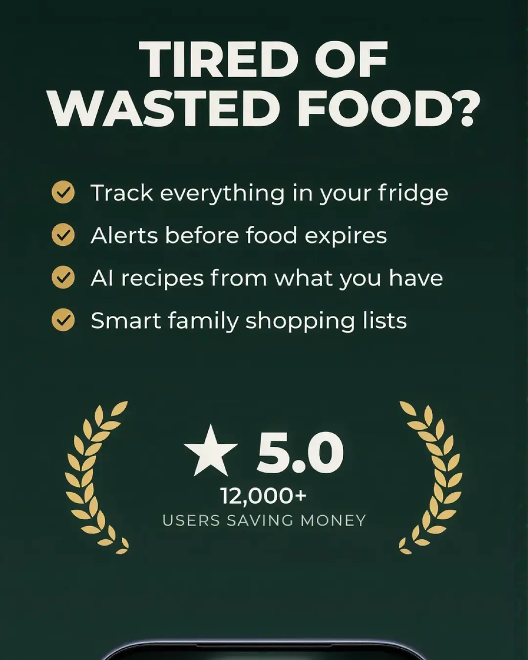 Fridgea — знімок екрана
