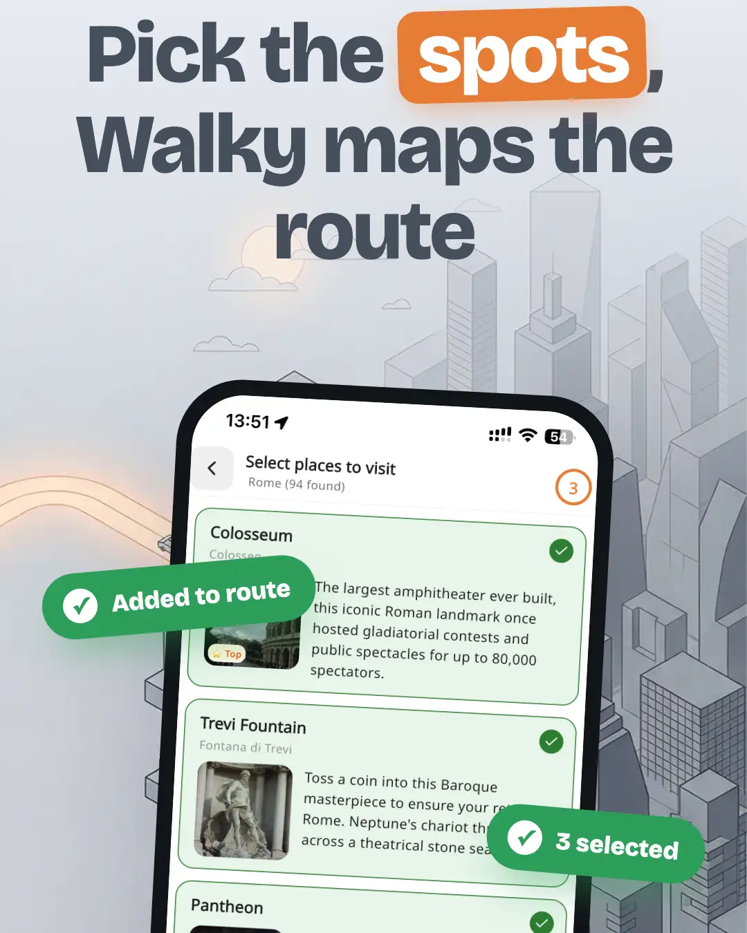 Walky — знімок екрана