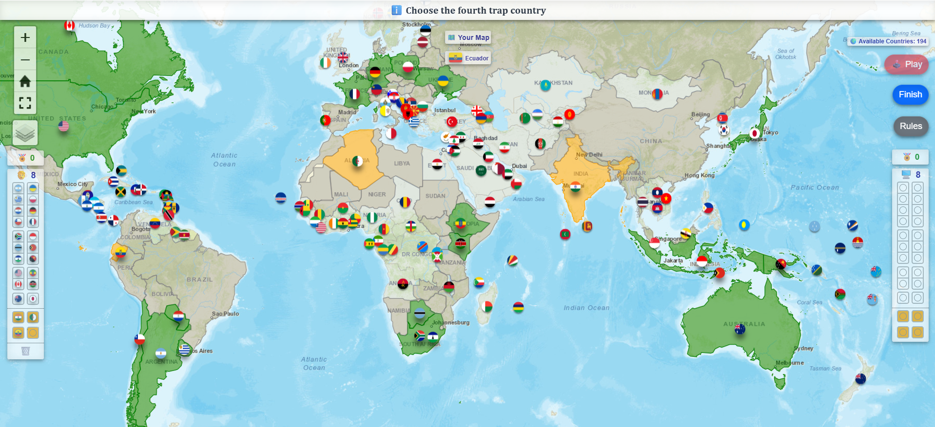 Countries Guesser — знімок екрана